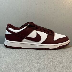NIKE Dunk Low Retro White/Redwood/Gym Red Men’s Shoe Size 9.5 DV0833-115